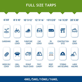 Sunlitap camouflage tarp two-pack adds value for multiple setups.
