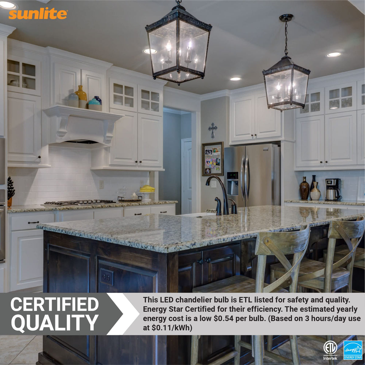 Sunlite B11 ideal for chandeliers and wall sconces
