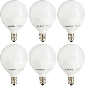 Sunlite G16.5 frosted globe bulb for vanity lighting