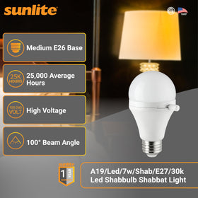 Sunlite Shabulb hidden-led-panel demonstrates light reveal on demand.