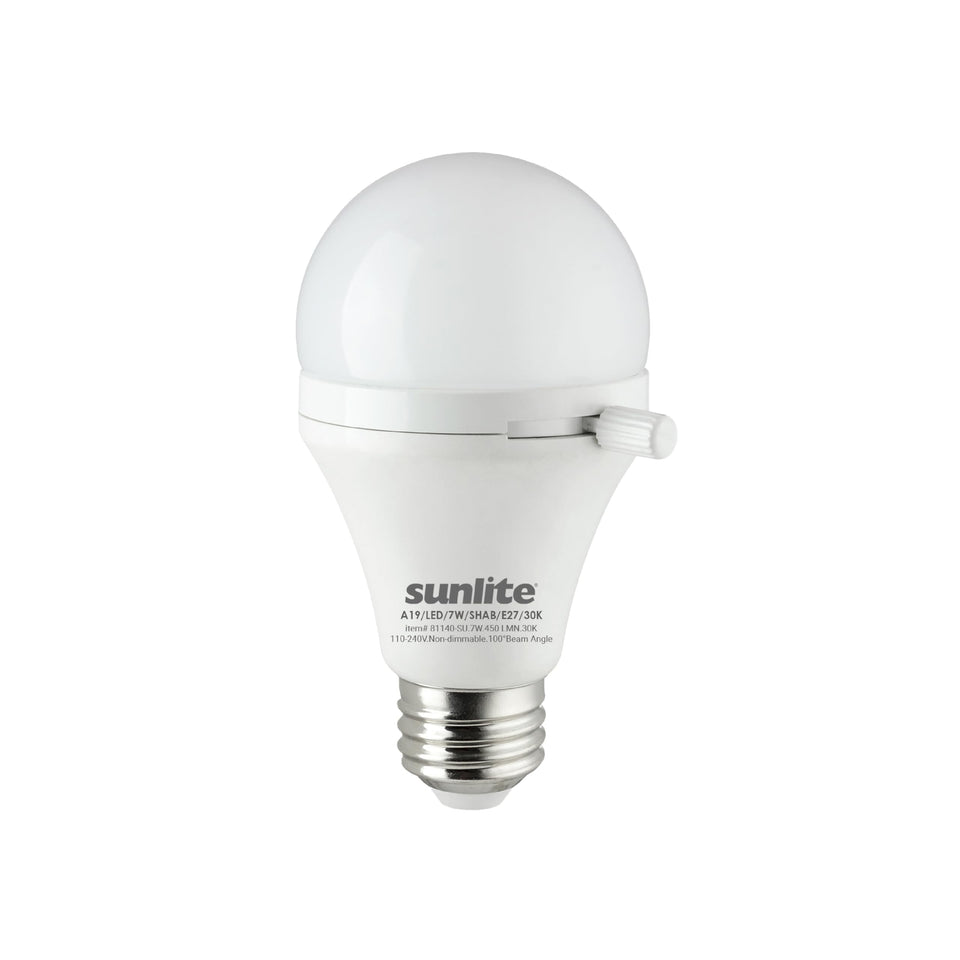 Sunlite Shabulb lever-cover closeup showing discreet Shabbat light control.