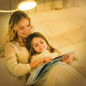 SUNLONG eye-friendly LED light provides diffuse, shadow-free illumination for bedtime reading