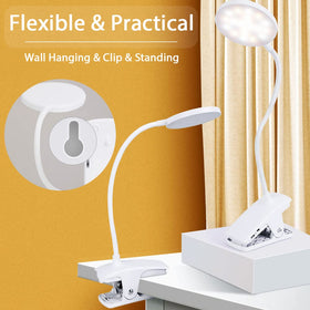 SUNLONG flexible gooseneck clip adapts to your preferred lighting angle
