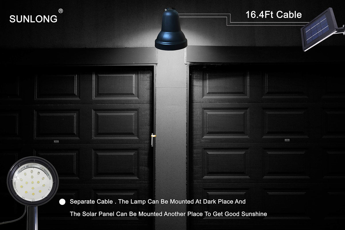 SUNLONG front-door and driveway lighting improves safety with welcoming exterior glow.