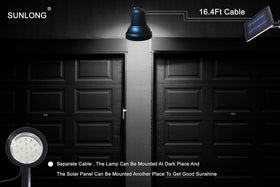 SUNLONG front-door and driveway lighting improves safety with welcoming exterior glow.