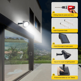 SUNLONG replaceable battery keeps the lights ready after years of use.