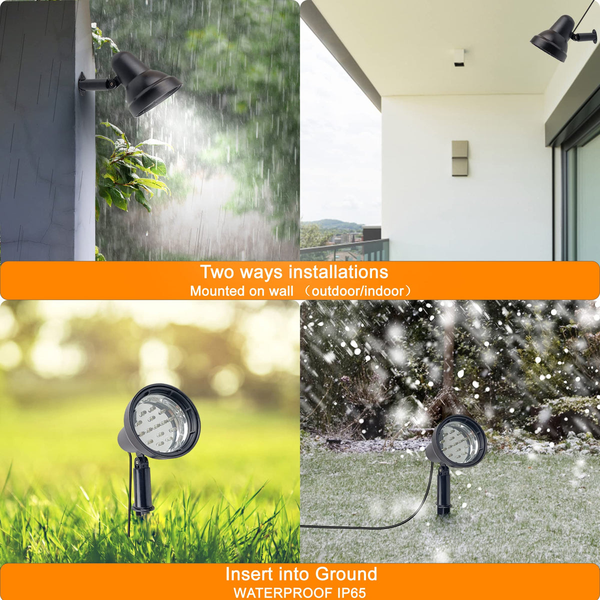 SUNLONG IP65 weatherproof spotlight withstands rain and heat for year-round use.