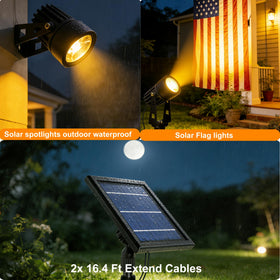 SUNLONG warm white 3000K glow creates inviting garden ambiance.