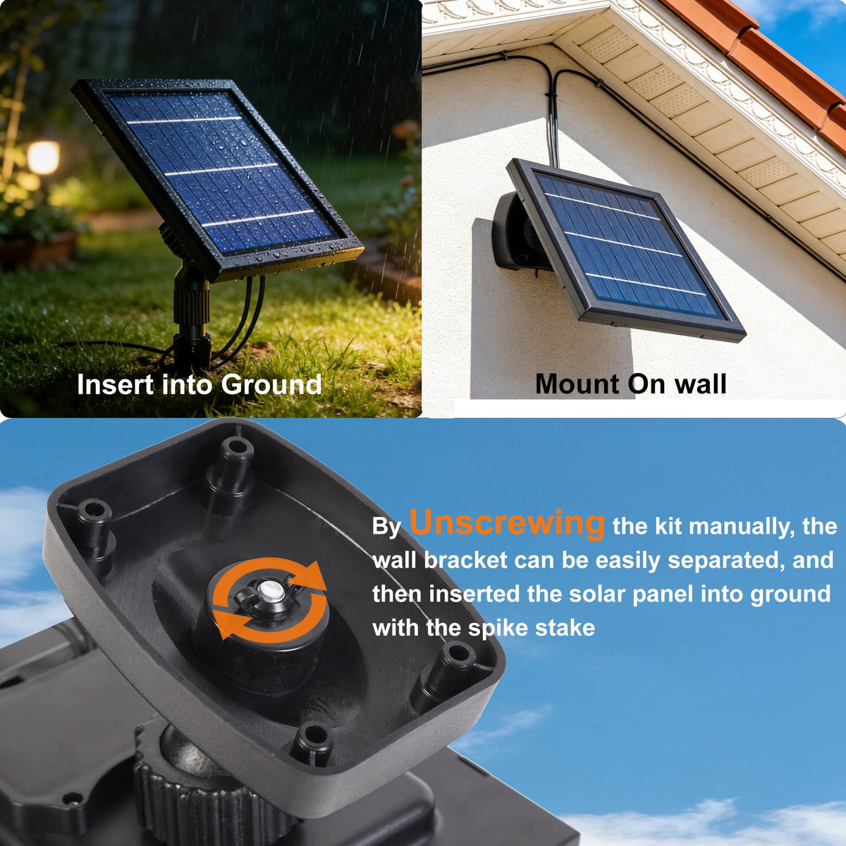 SUNLONG waterproof plug connections withstand rain and humidity outdoors.