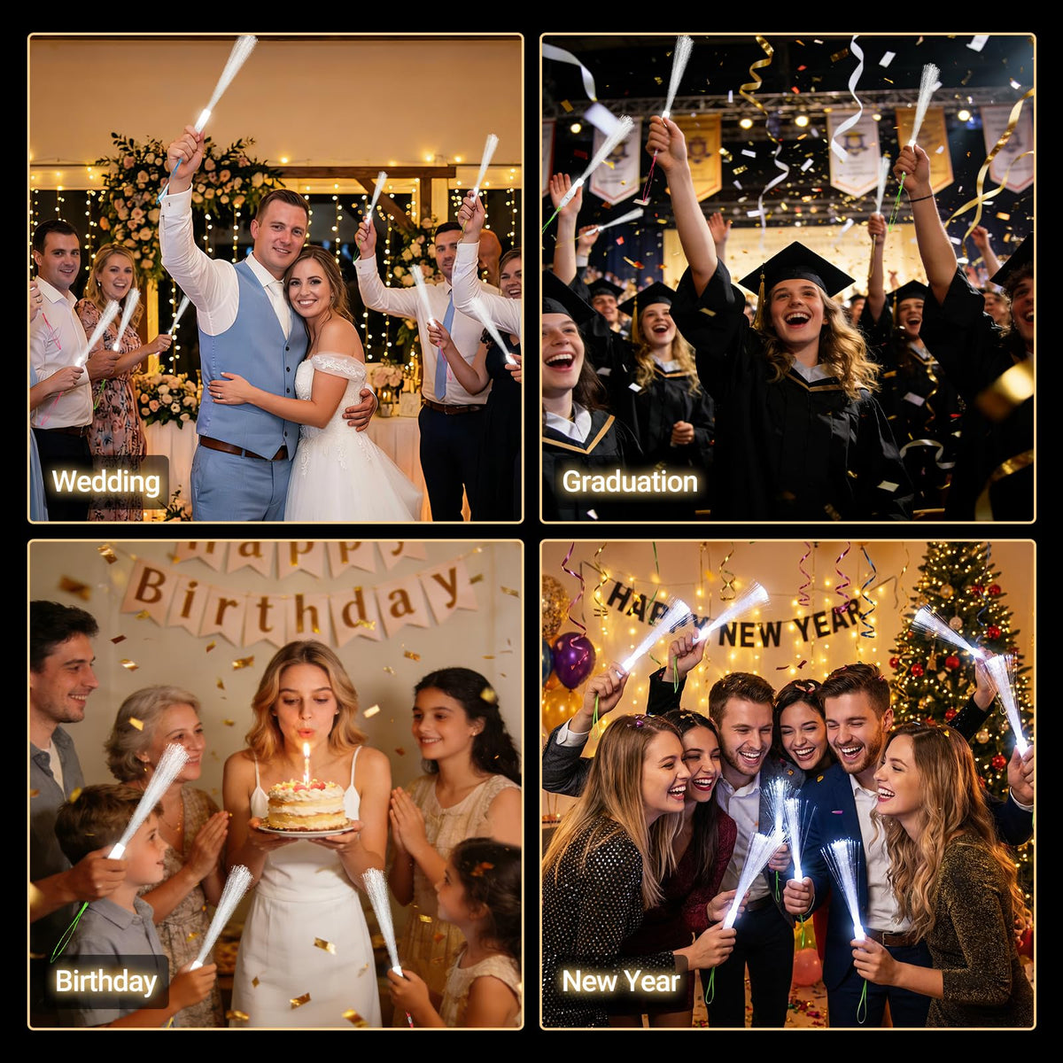 SUNLUMI party glow wand as a chic venue favor