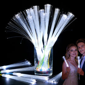 SUNLUMI white fiber-optic wand lights up weddings with elegant glow