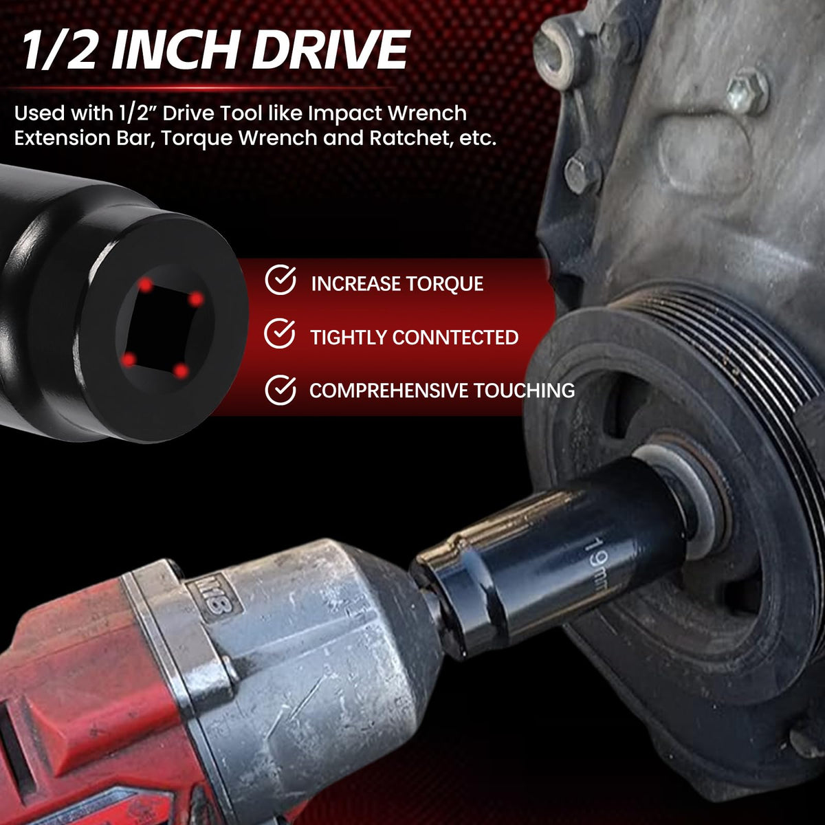 Sunluway 27mm weighted socket covers common crank bolt sizes