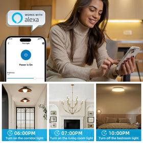 Standard wall plate fits multigang panels.