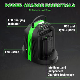SUnMilY charger front view showing compact design for easy site transport.