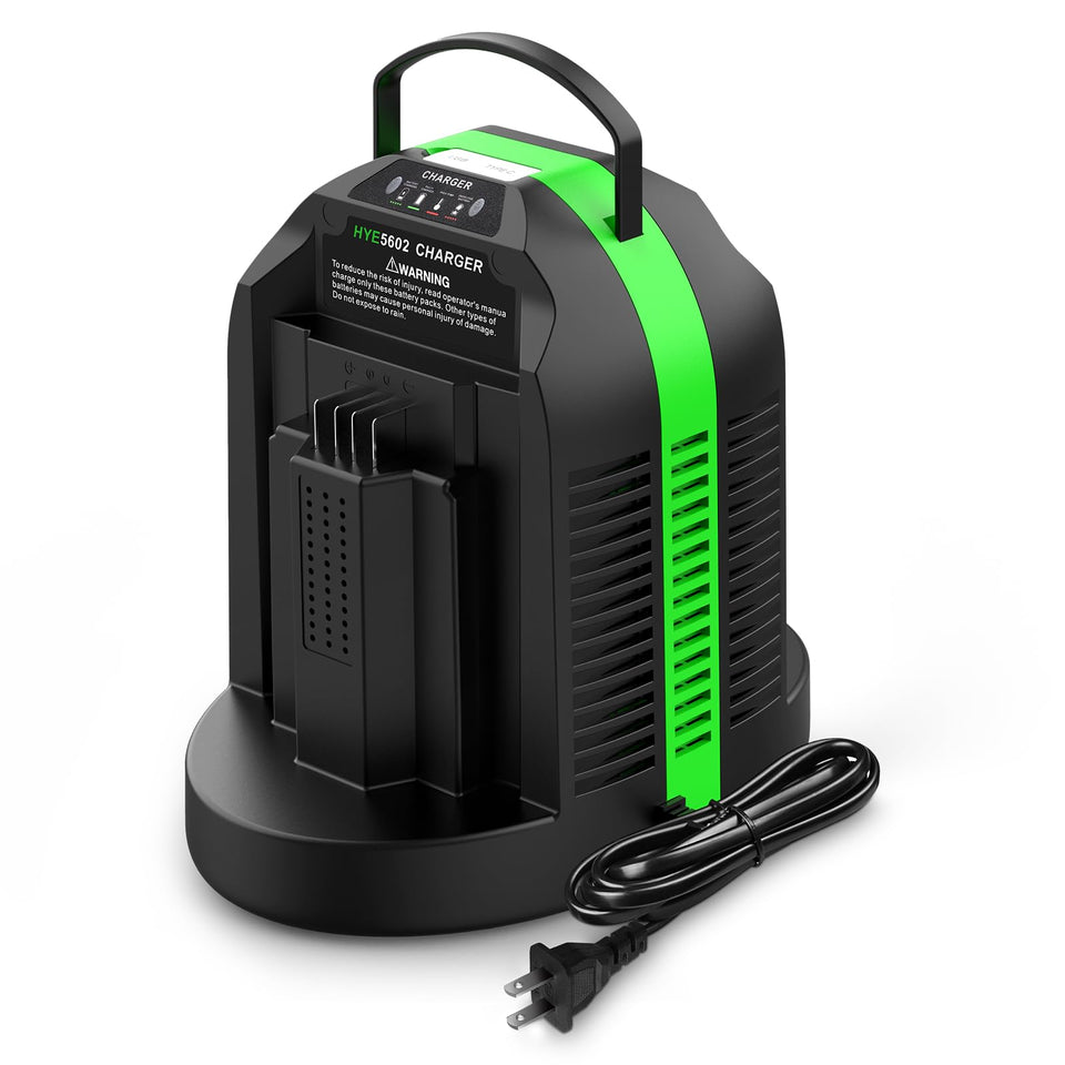 SUnMilY rapid dual-charging charger with ports enabling simultaneous 56V battery charging.