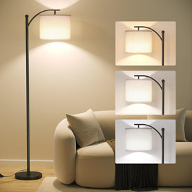 SUNMORY Arc Floor Lamp base stability for safe, steady placement.