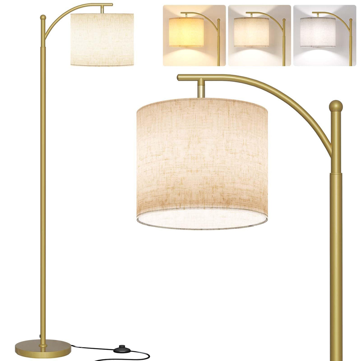 SUNMORY Arc Floor Lamp base with weighted foundation for stable placement