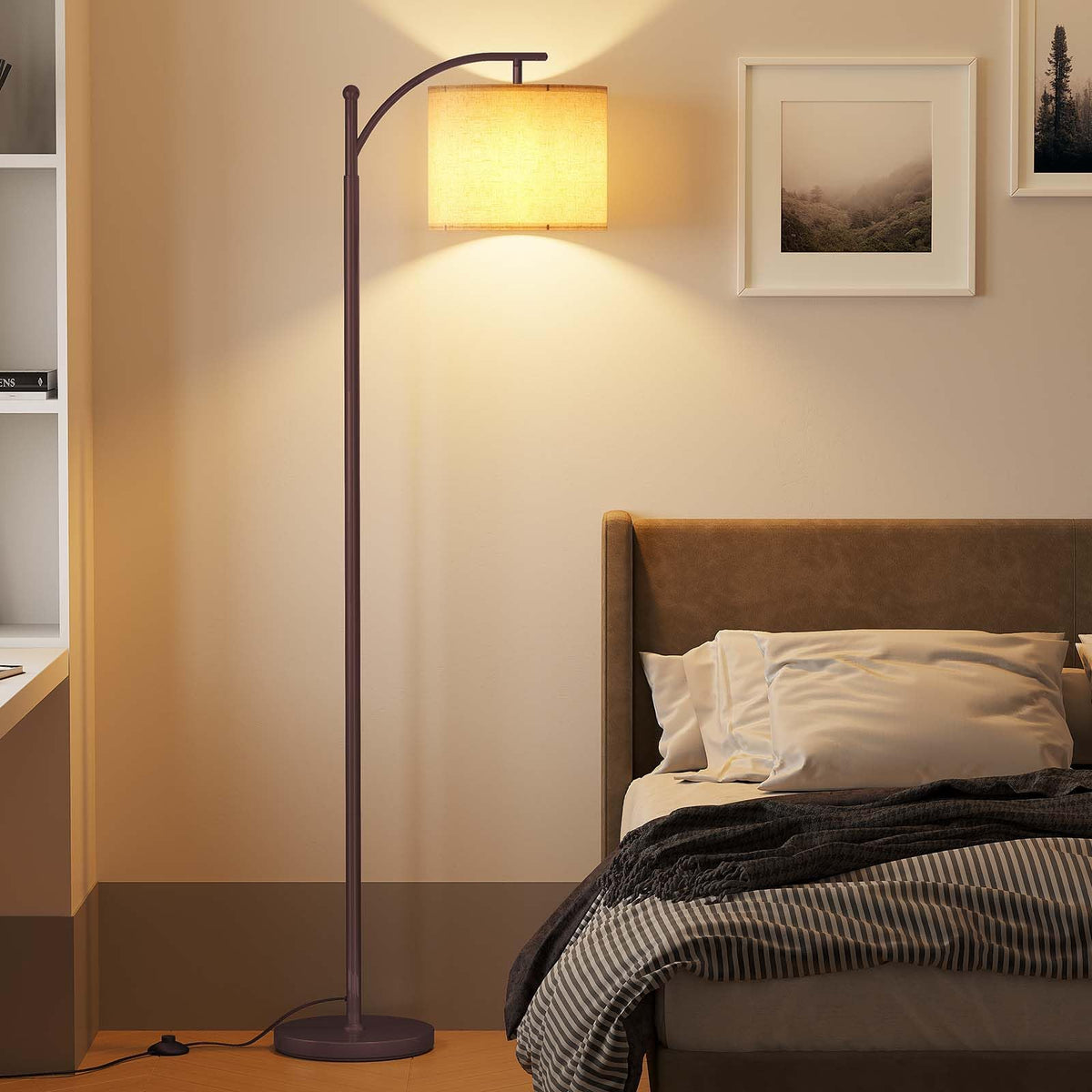 Sunmory Arc Floor Lamp easy assembly with quick setup guide