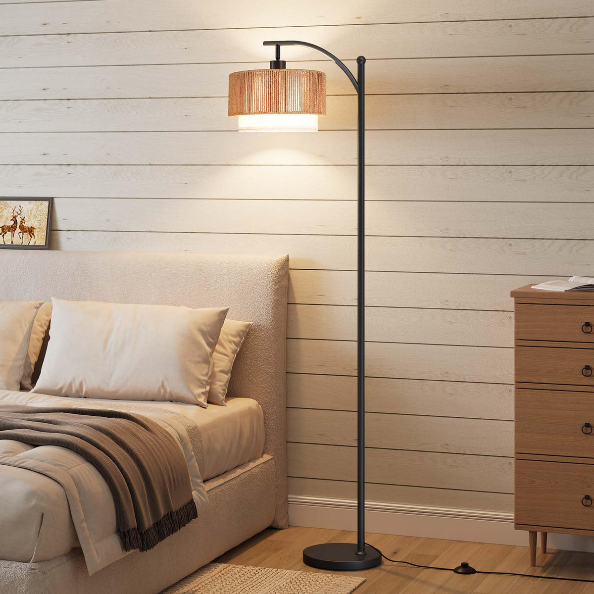 SUNMORY arc lamp foot switch enables hands free color temperature changes.