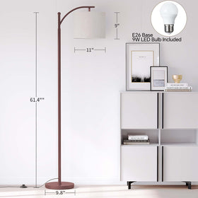 Sunmory Arc Floor Lamp head rotates for precise lighting control