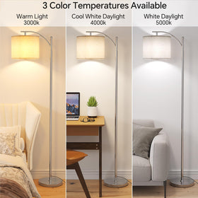 SUNMORY Arc Floor Lamp with rotatable shade for precise light direction.