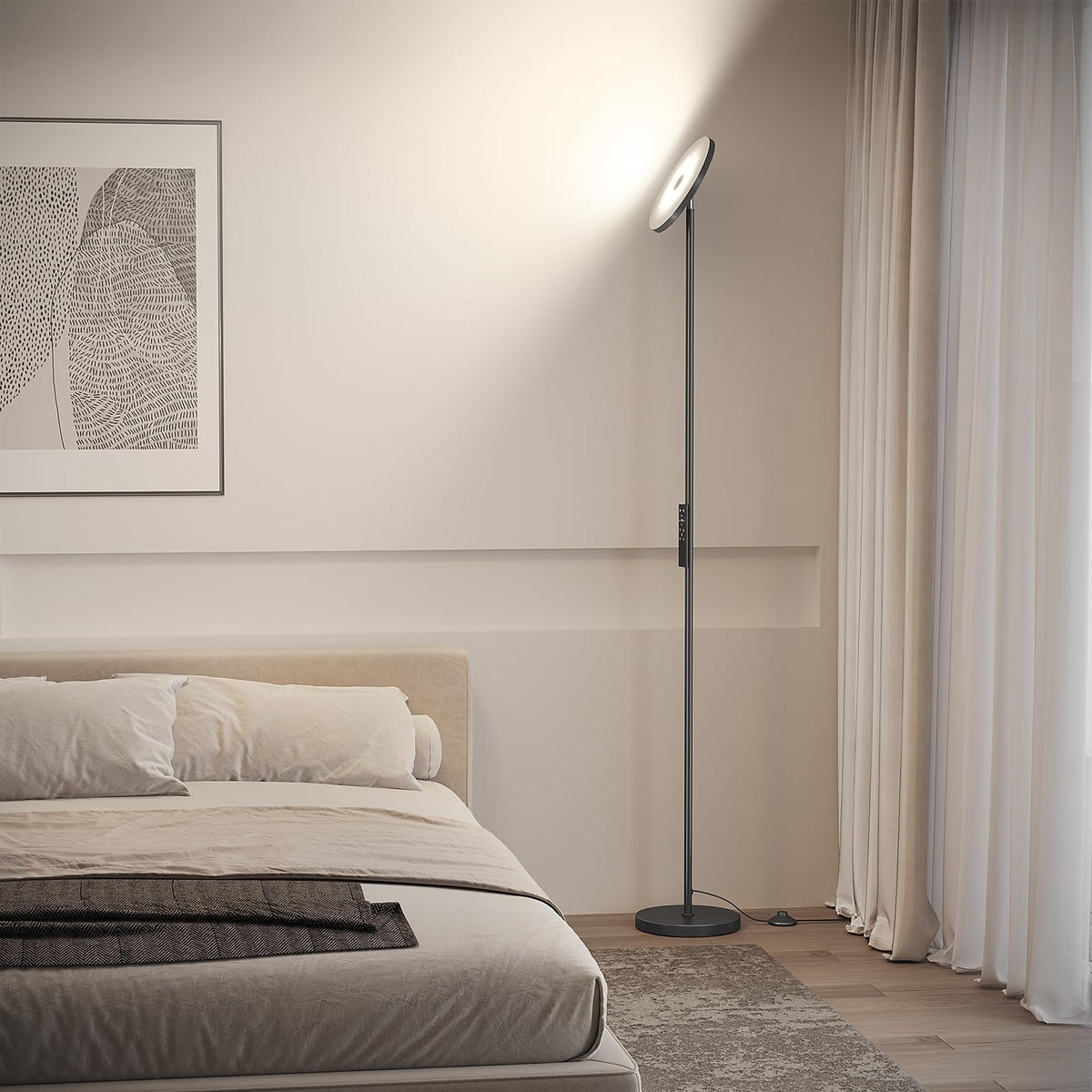 SUNMORY 3000K-6000K brightness range suits living room and bedroom tasks