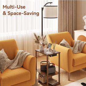 SUNMORY compact side table fits beside bed or sofa