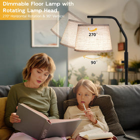 SUNMORY 9W LED bulb included for energy-efficient out-of-the-box lighting