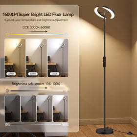 SUNMORY dual-head design offers dimming and color temperature control for ambience