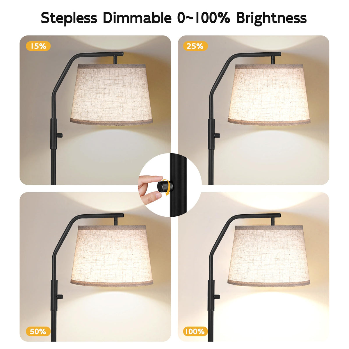 SUNMORY dimmable control lets you tailor brightness for any task
