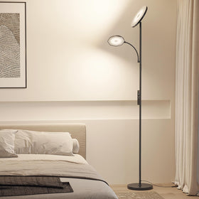 SUNMORY floor lamp heavy base ensures stable setup.