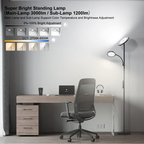 SUNMORY floor lamp remote control for easy lighting adjustment.