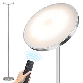SUNMORY floor lamp with remote control for convenient light adjustments from across the room.