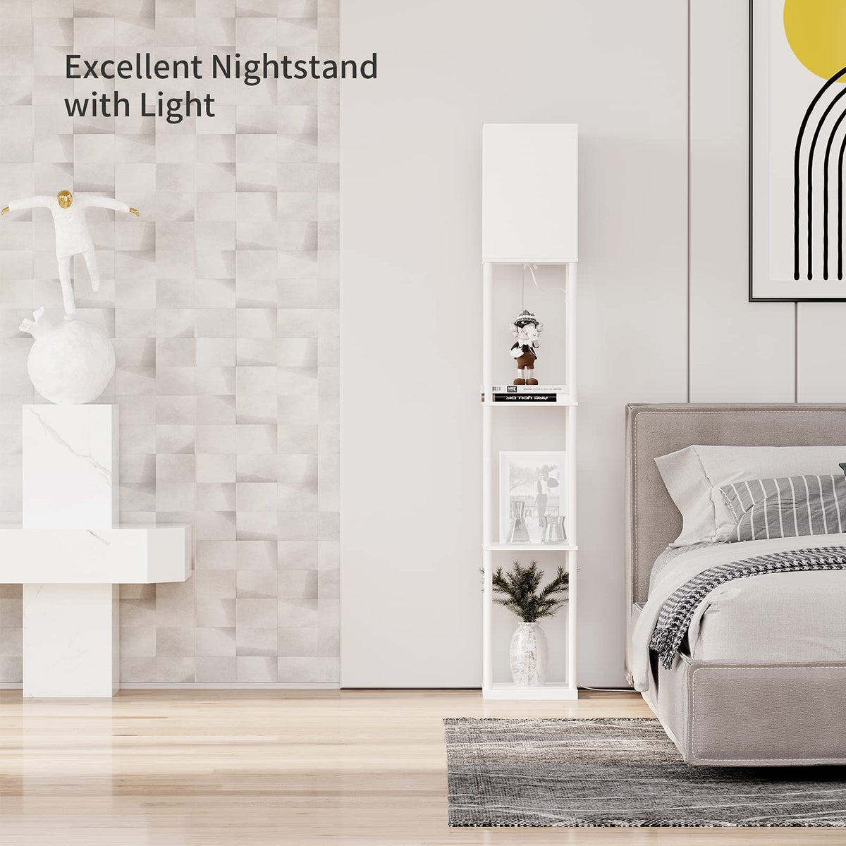 SUNMORY floor lamp in living/dining room ambience scene