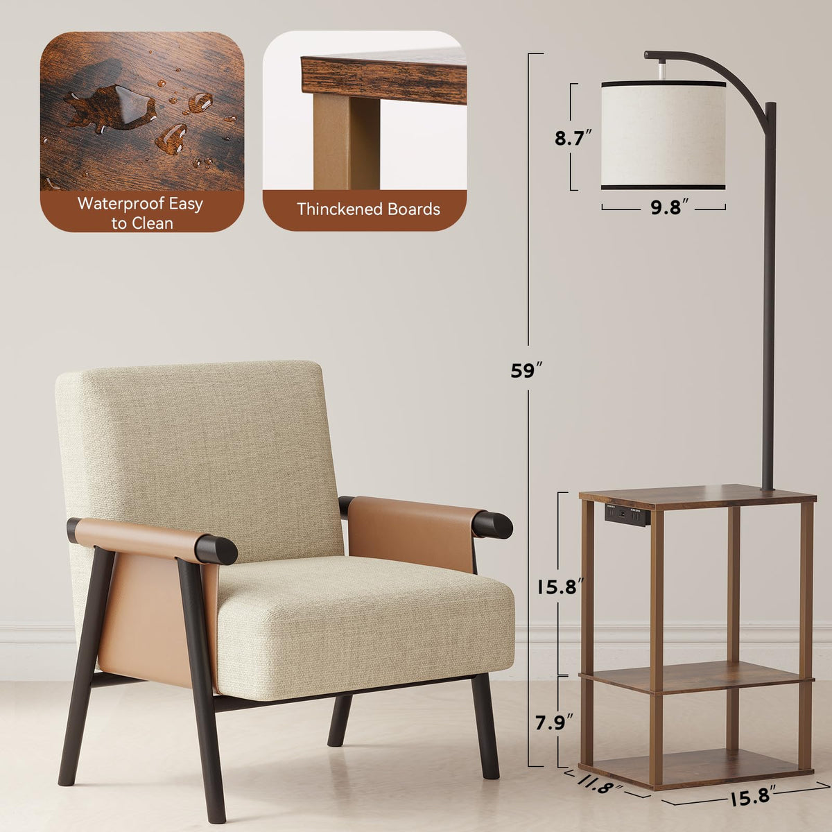 SUNMORY open shelves for decor and quick storage