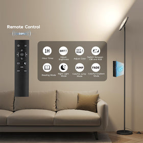 SUNMORY RGB color modes highlight moods for gaming or movie nights