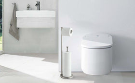 SunnyPoint in-use in a bathroom demonstrating organization and accessibility