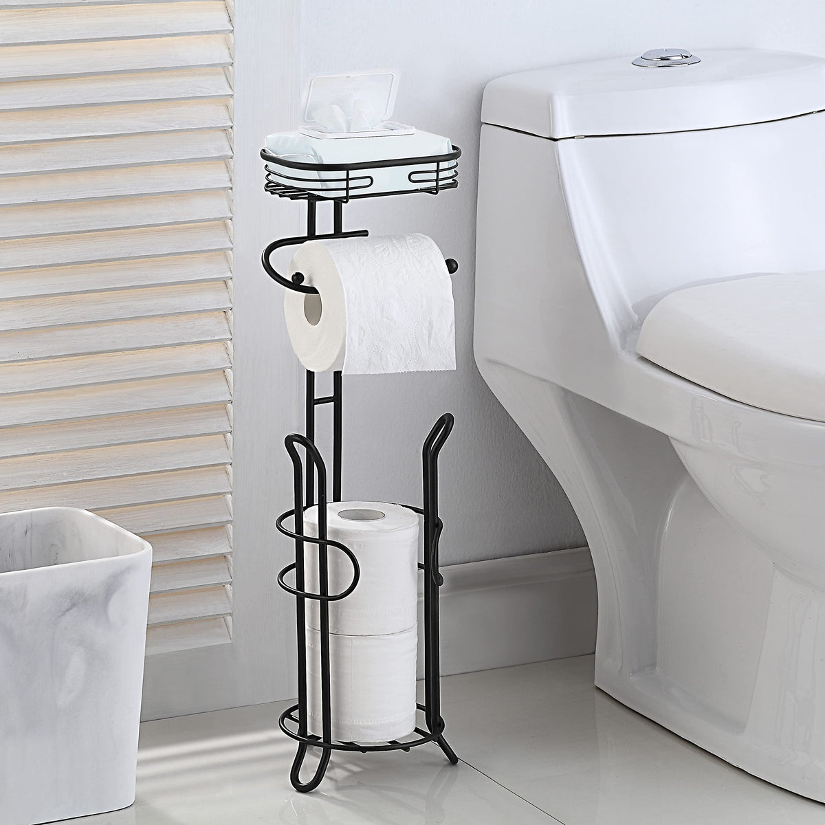 SunnyPoint reserve shelf holding mega rolls for quick replacements