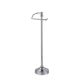 SunnyPoint brushed nickel tissue roll stand complements modern bathroom decor