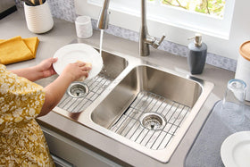 Center drain requirement shown for correct installation.