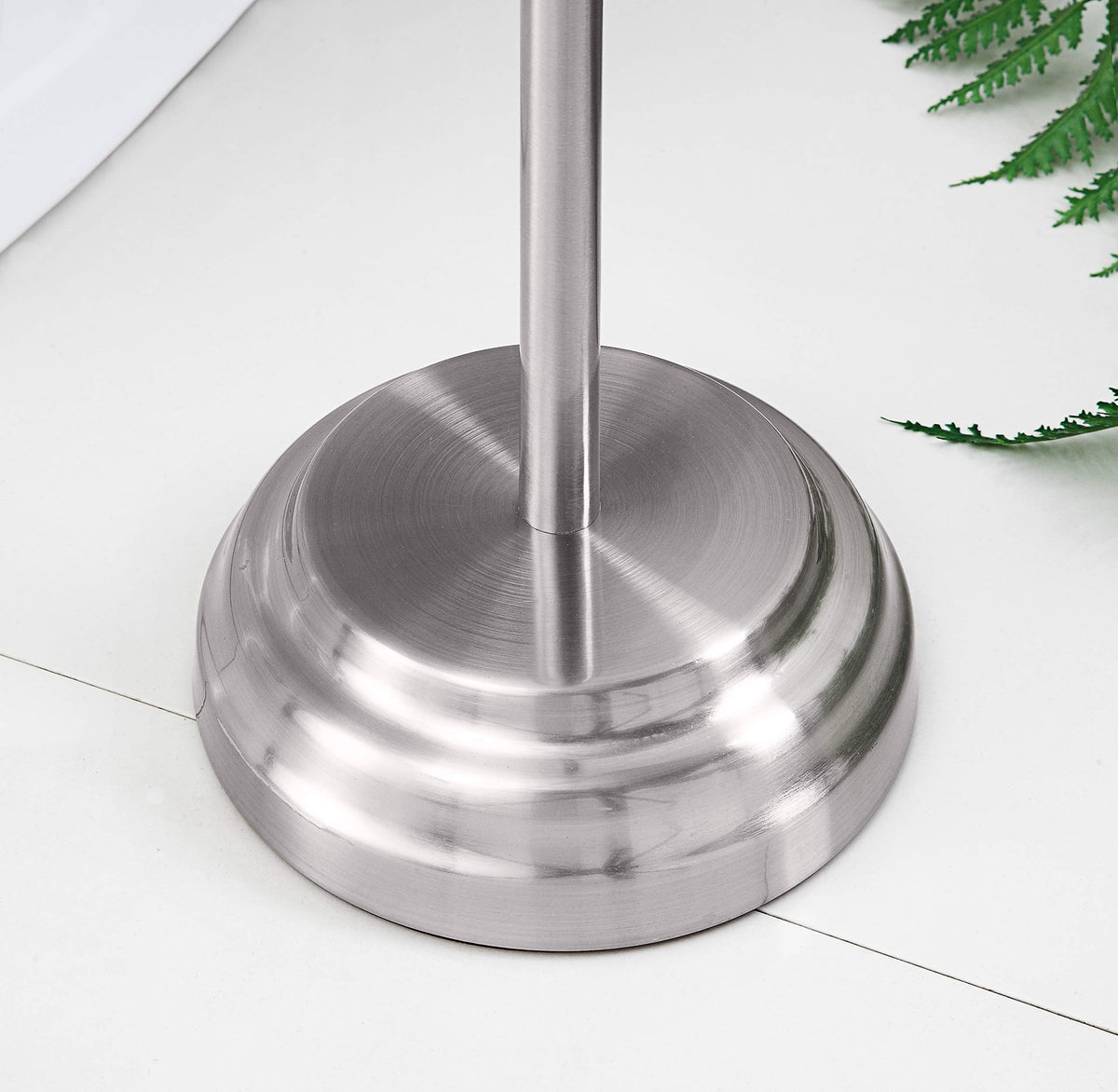 SunnyPoint Classic brushed chrome finish offers style options for modern bathrooms.