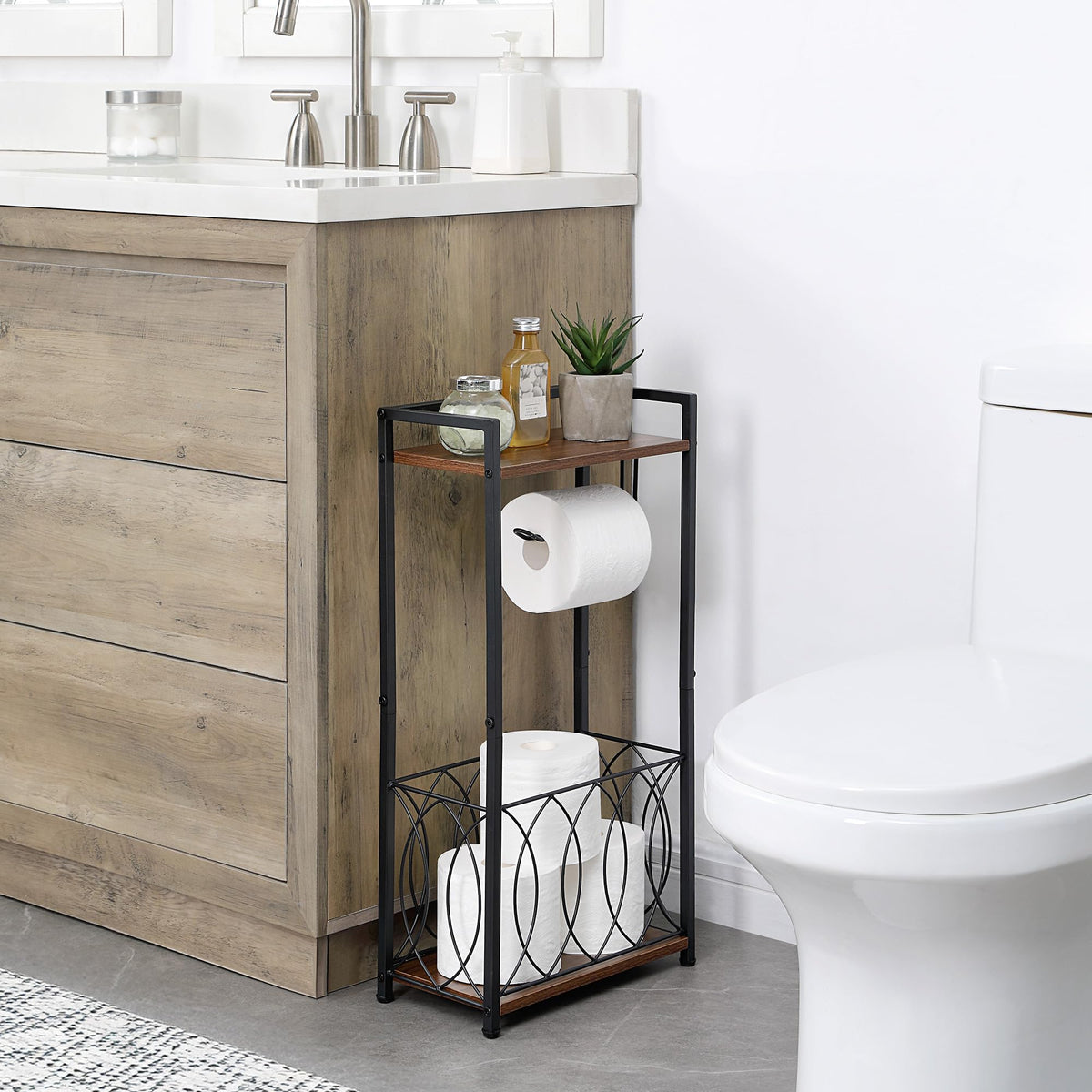 SunnyPoint Classic reserve roll storage keeps extra rolls neatly within reach.