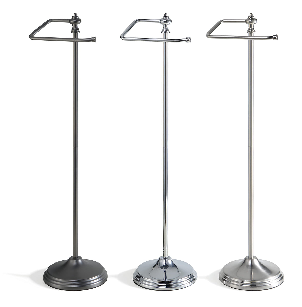 SunnyPoint stylish chrome stand supports easy roll changes