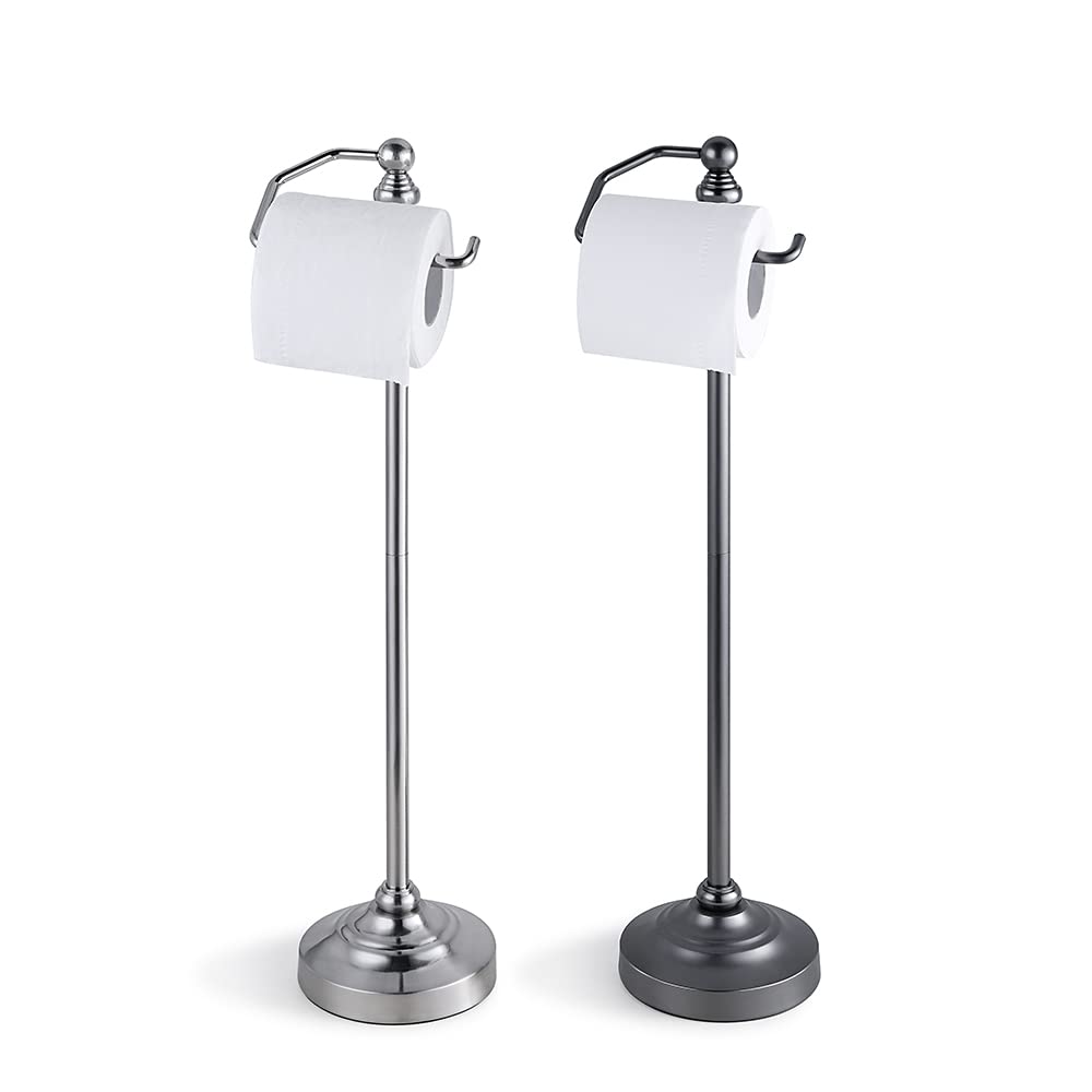 SunnyPoint free-standing bathroom tissue holder for easy roll access
