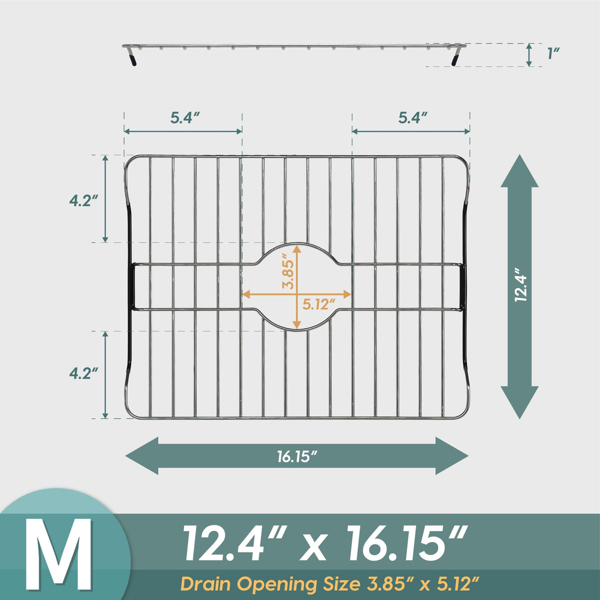 SunnyPoint rack close-up reveals 304 stainless steel construction and scratch-preventive grid.
