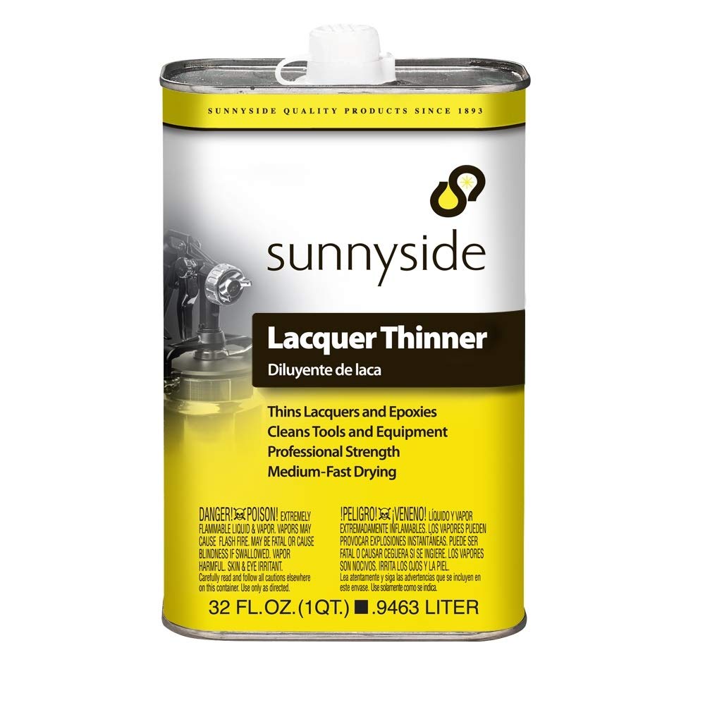 Sunnyside Lacquer Thinner bottle for thinning lacquers and cleaning spray equipment