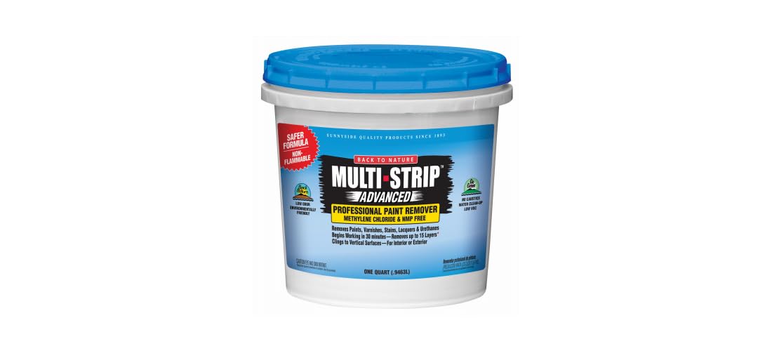 Sunnyside Multi-Strip Advanced being applied on wood surface for efficient coating removal