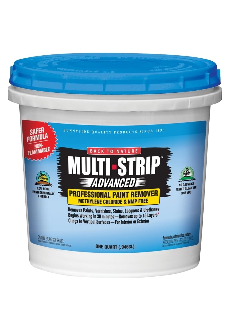 Sunnyside Multi-Strip Advanced quart bottle ready for safe paint removal on multiple surfaces
