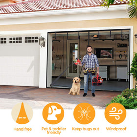 Sunolga screen roll-up feature enables hands-free access when loading groceries.