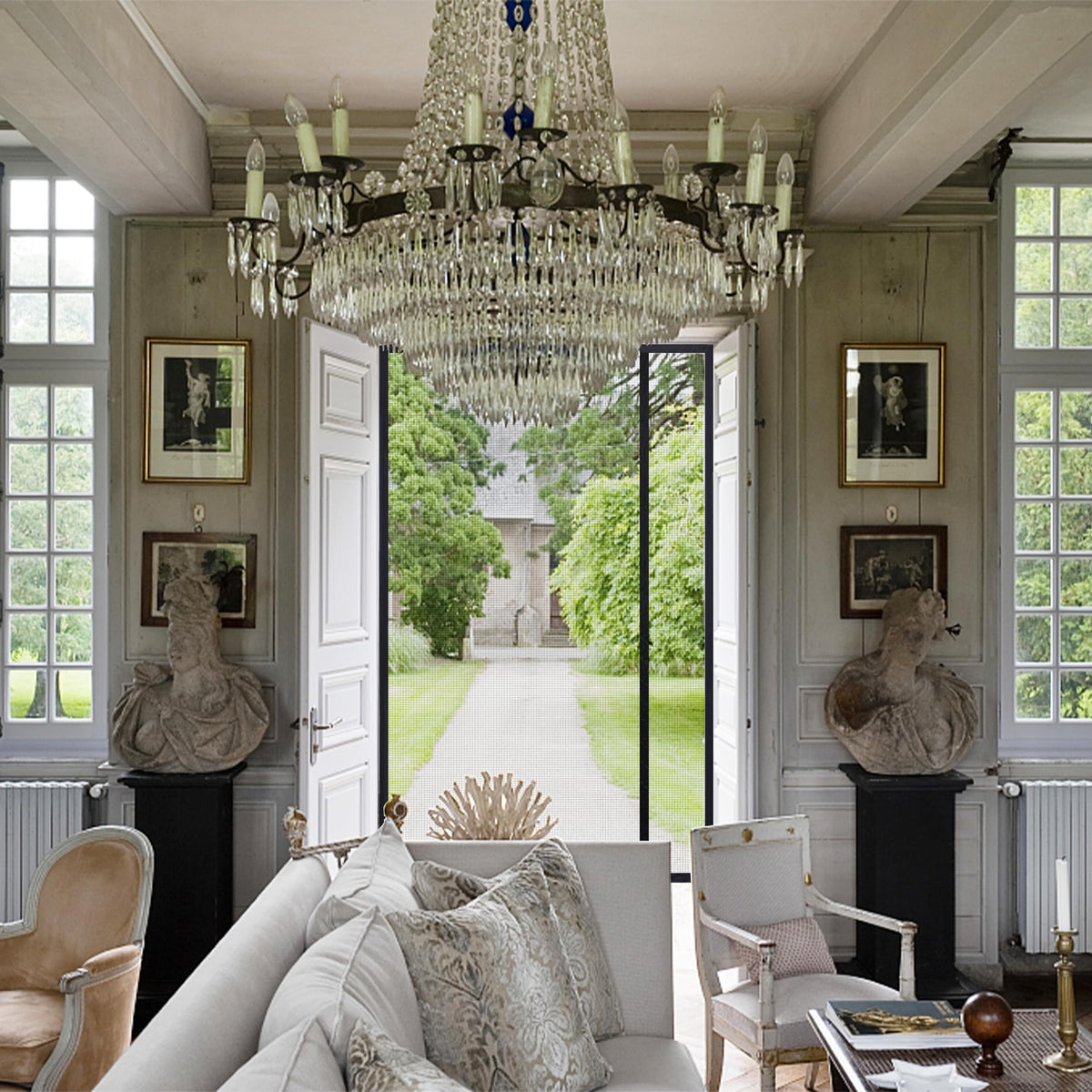 Sunolga tool-free installation kit includes hook-and-loop tape and tacks